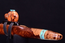 Brazilian Rosewood Burl Native American Flute, Minor, High C-5, #I8A